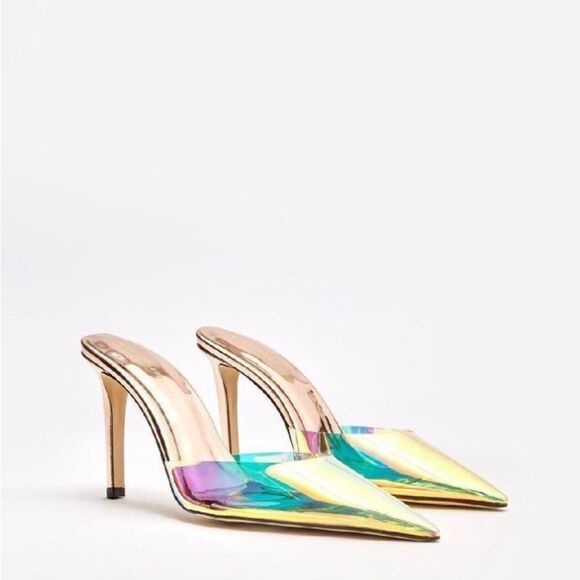 Good American PVC RAINBOW CINDER-F*CKING RELLA HIGH HEEL - Picture 8 of 10
